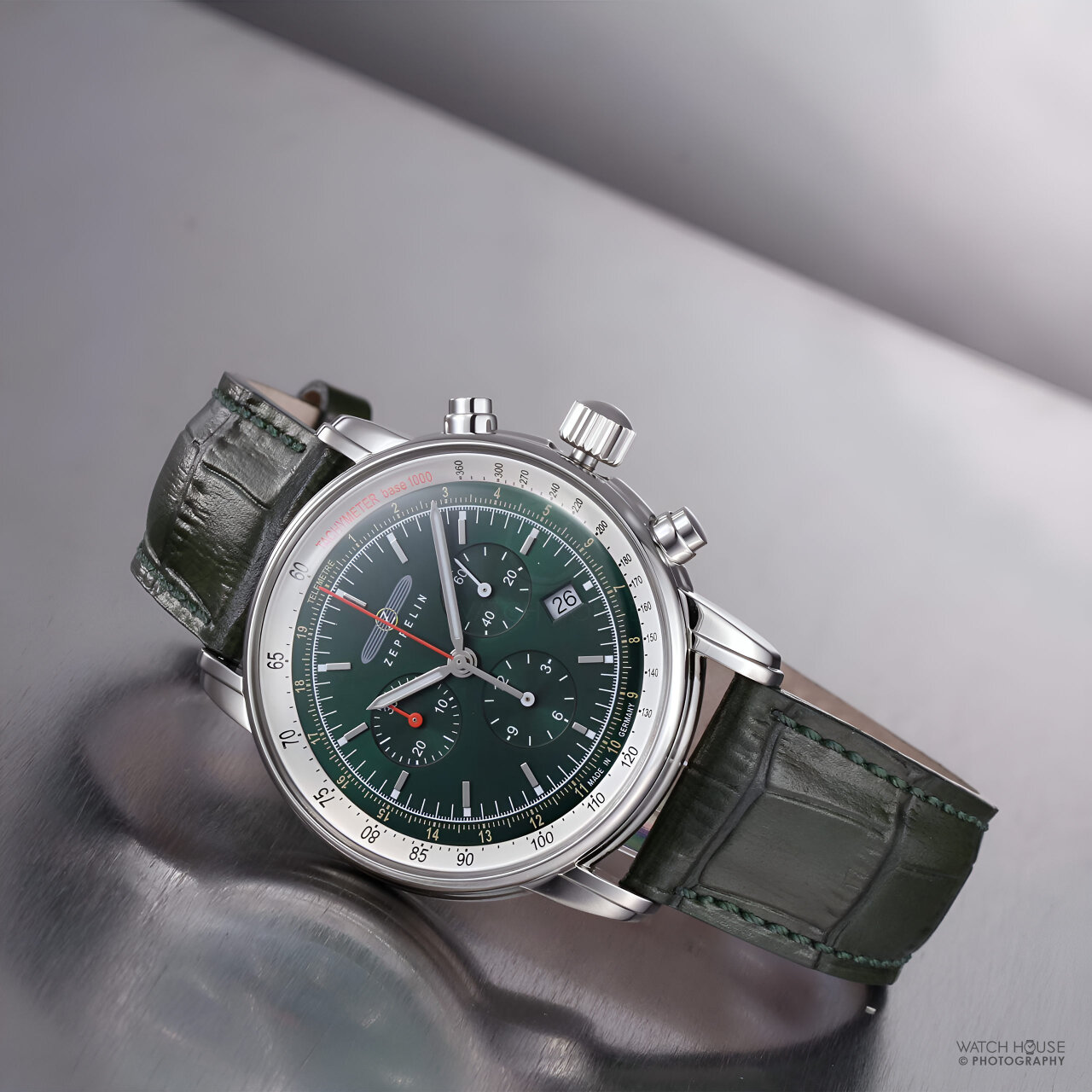 Zeppelin LZ 14 Marine Chronograph 8888-4 dark green