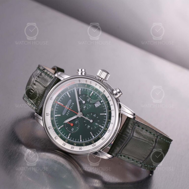 Zeppelin LZ 14 Marine Chronograph 8888-4 Dunkelgrün