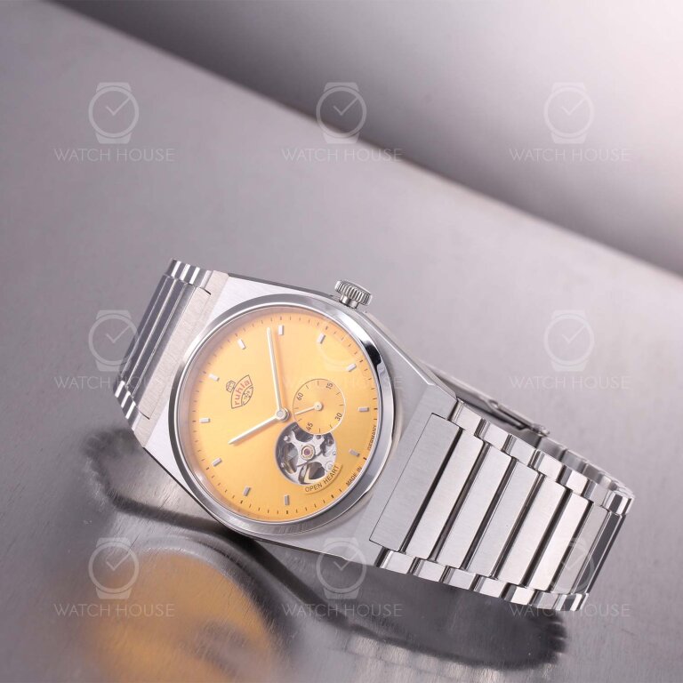 Ruhla 1929 Space Control Automatikuhr 4866M-5 Bernsteingelb