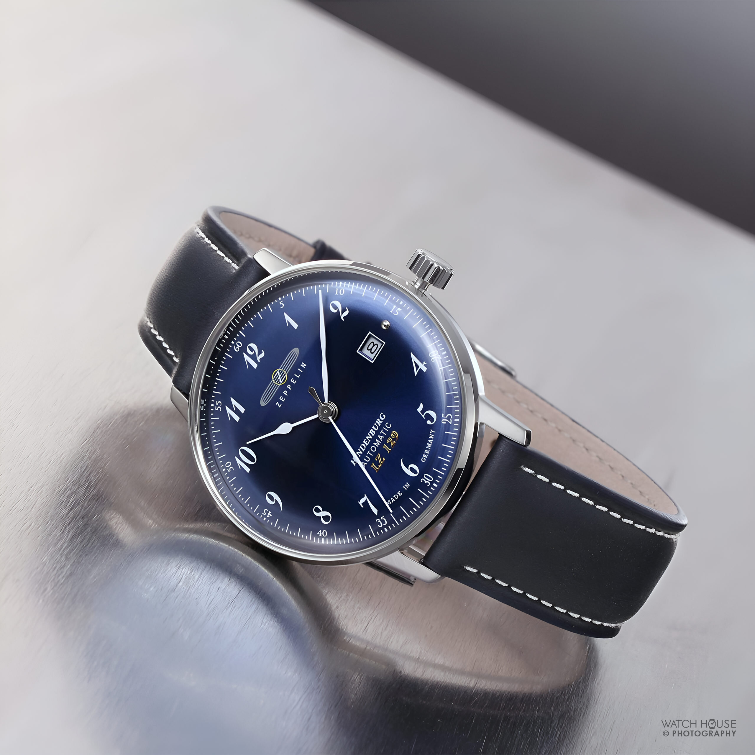 Zeppelin LZ 129 Hindenburg automatic watch 8056-3 Blue