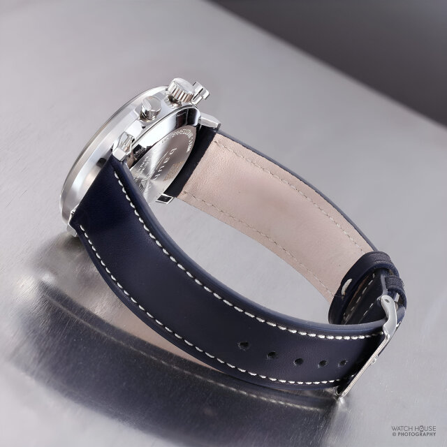 Bauhaus 2096-3 ETA mens chronograph in blue