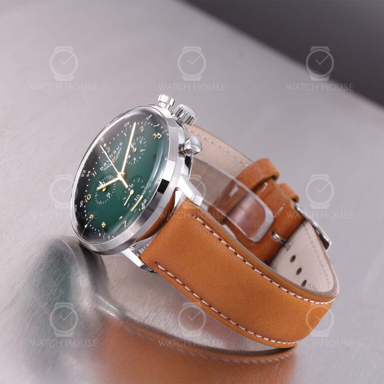 Bauhaus 2096-4 ETA mens chronograph in Green