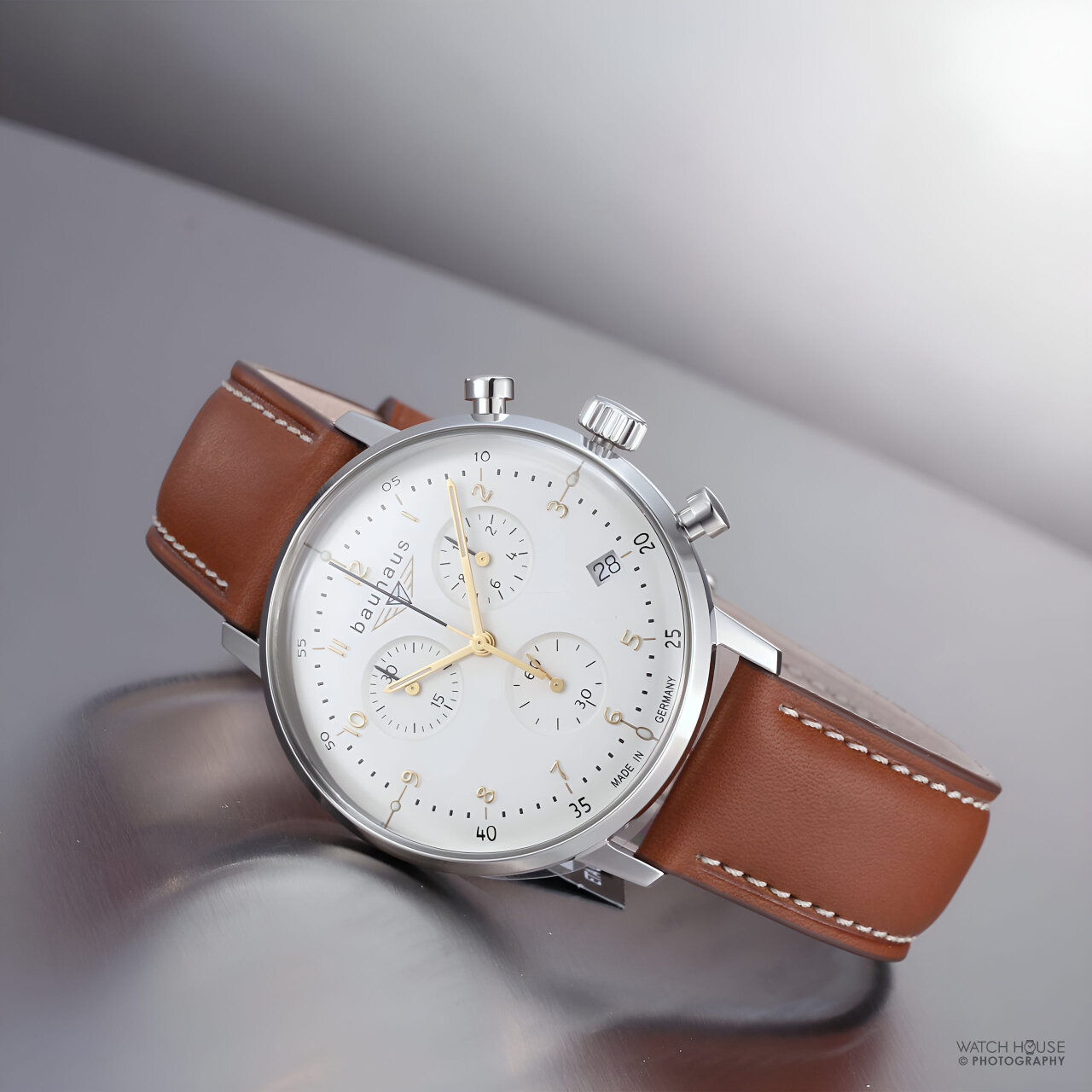 Bauhaus 2112-3 Solar Powered Mens Watch With Power Reserve Indicator I