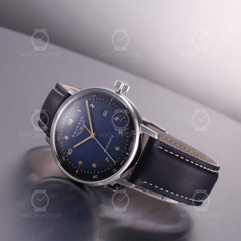 Bauhaus Dessau Automatik 2064-3  Kaliber 8315 Blau