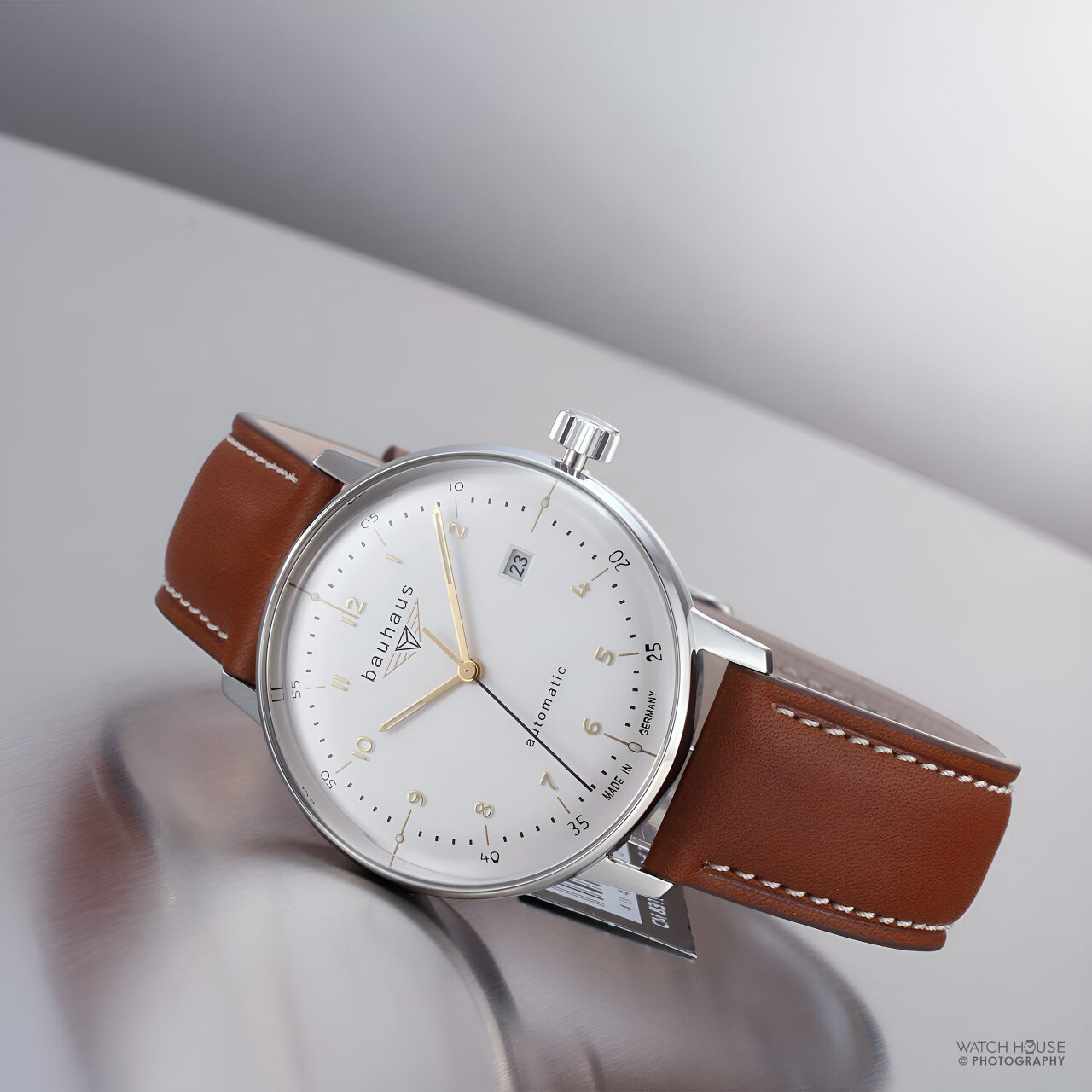 Bauhaus Dessau Automatic watch 2064-1/8315 White