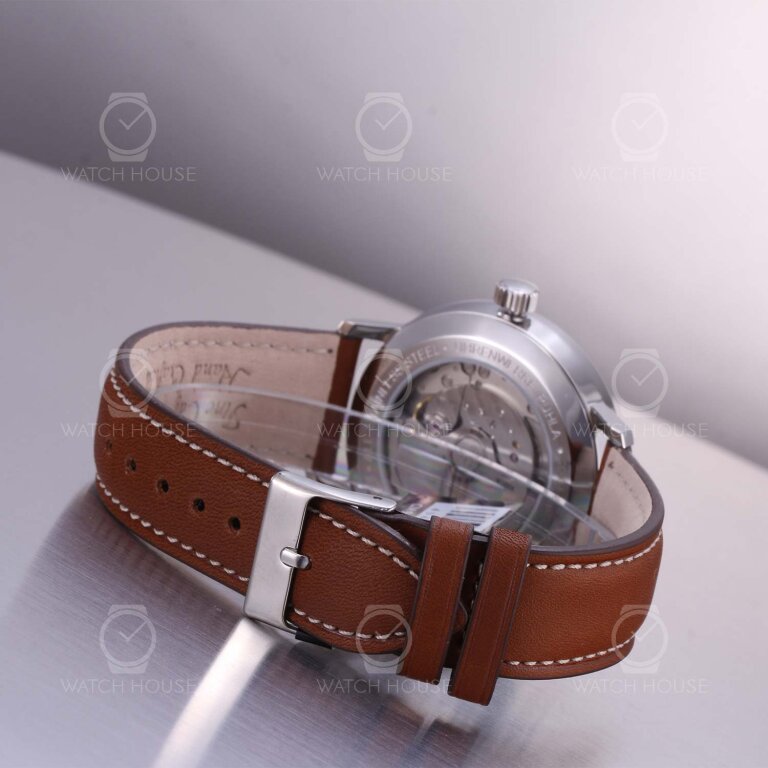 Bauhaus Automatikuhr Dessau 2060-5 Kaliber P9132 Beige