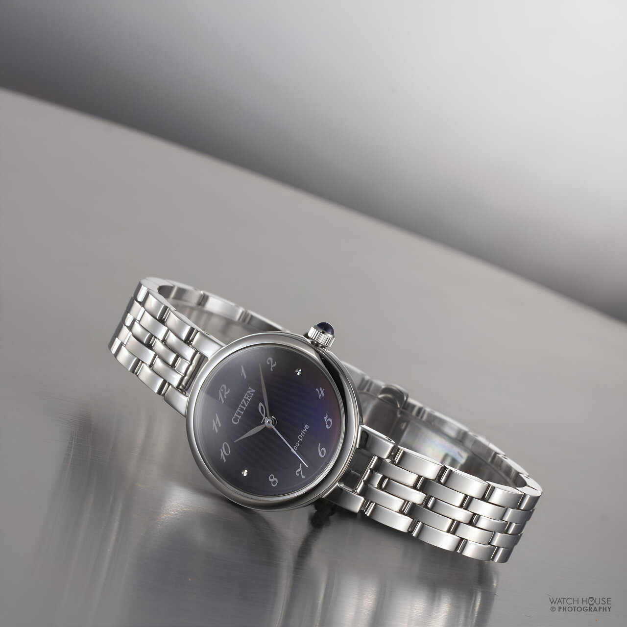 Citizen L Elegance Eco-Drive Damenuhr EM0990-81E Silber-Schwarz
