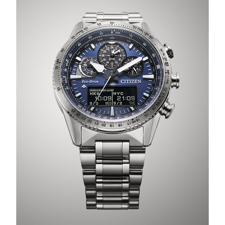 Citizen CQ Promaster Sky Combo Digi/Ana JV2000-51L Blau