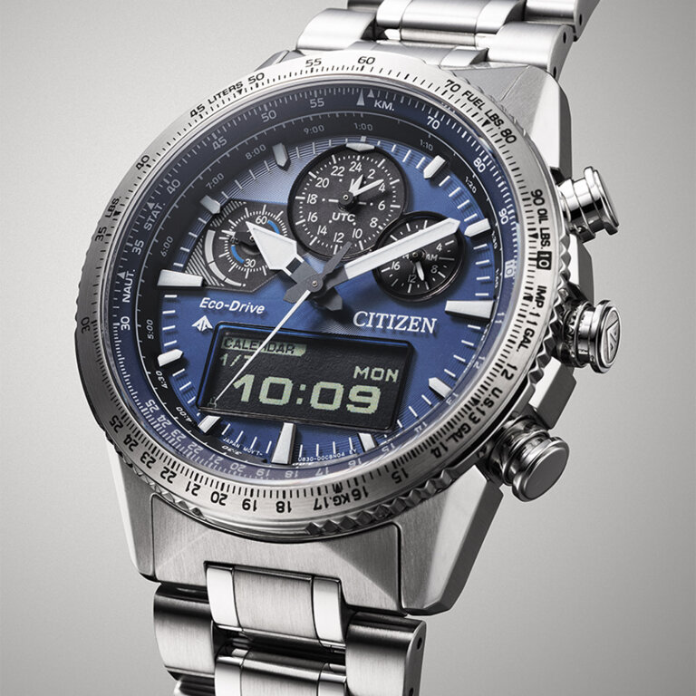 Citizen CQ Promaster Sky Combo Digi/Ana JV2000-51L Blau