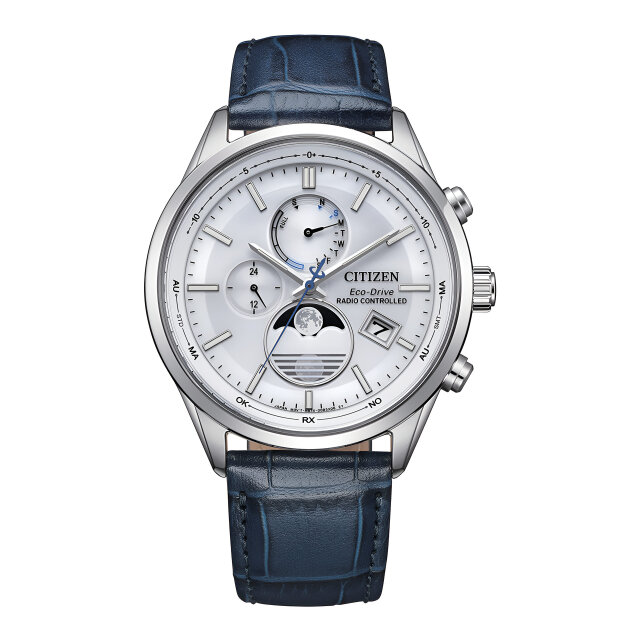 Citizen Attesa Funk-Mondphase BY1030-09A Silber-Weiß