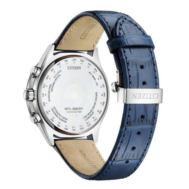 Citizen Attesa Funk-Mondphase BY1030-09A Silber-Weiß