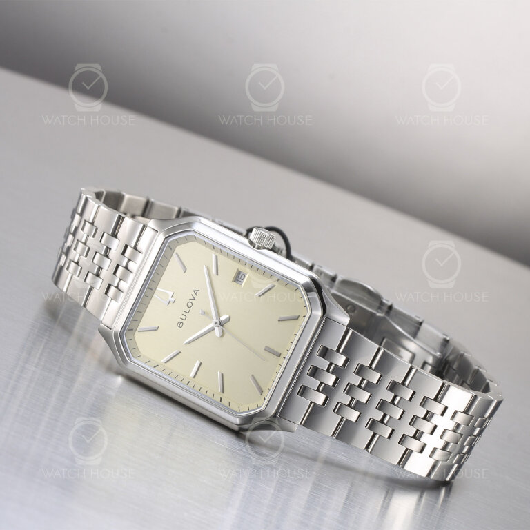 Bulova Classic Tony Bennett Square 96B471 Stahl-Champagner