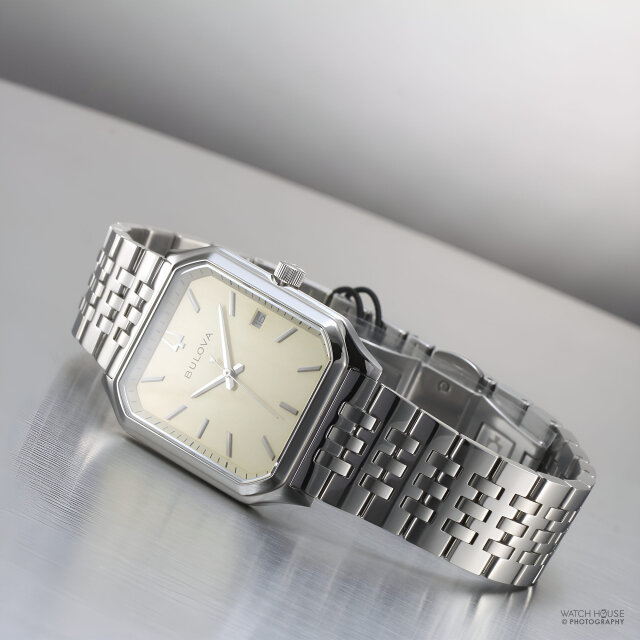 Bulova Classic Tony Bennett Square 96B471 Stahl-Champagner