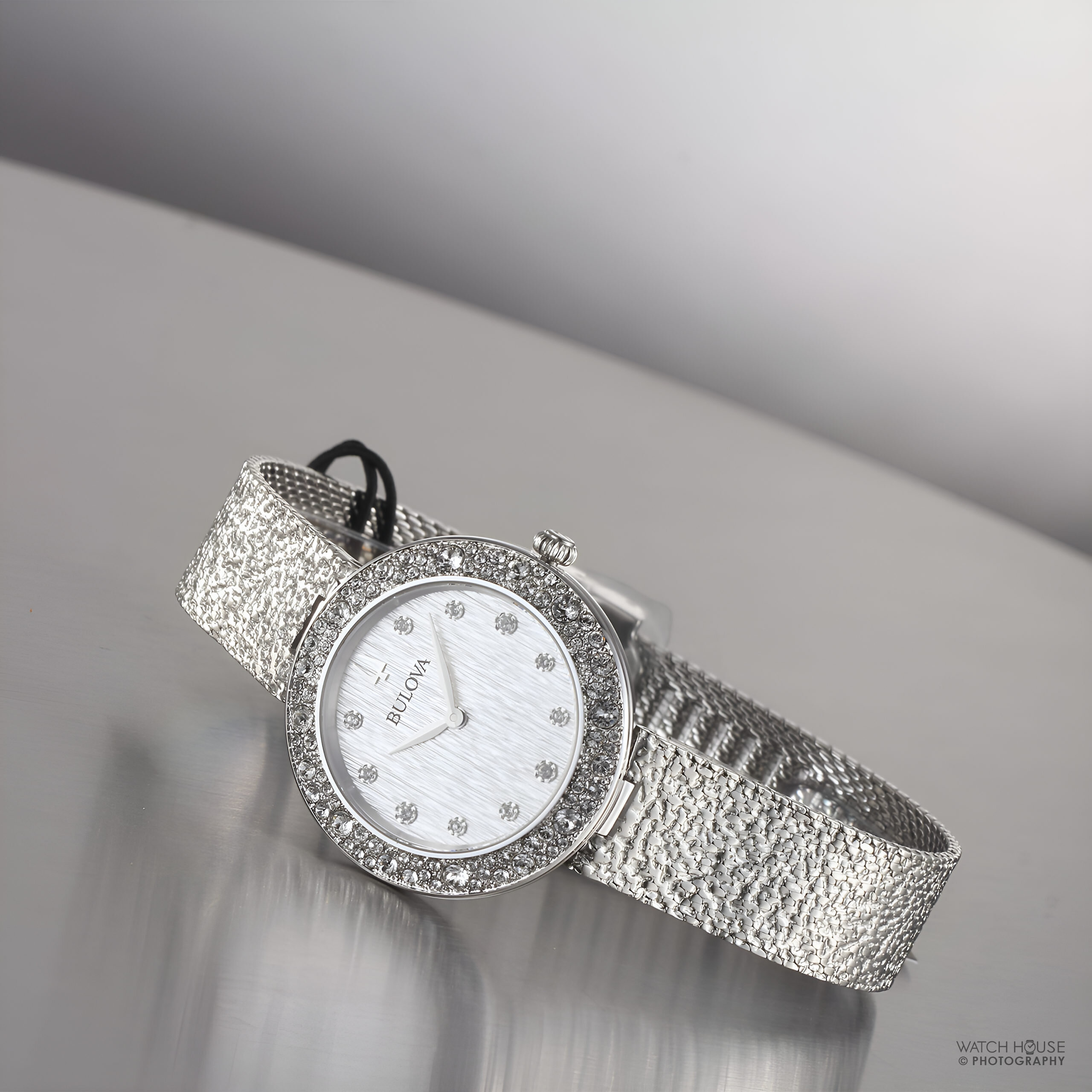 Bulova Phantom Crystal Quartz women watch 96l329 Silver