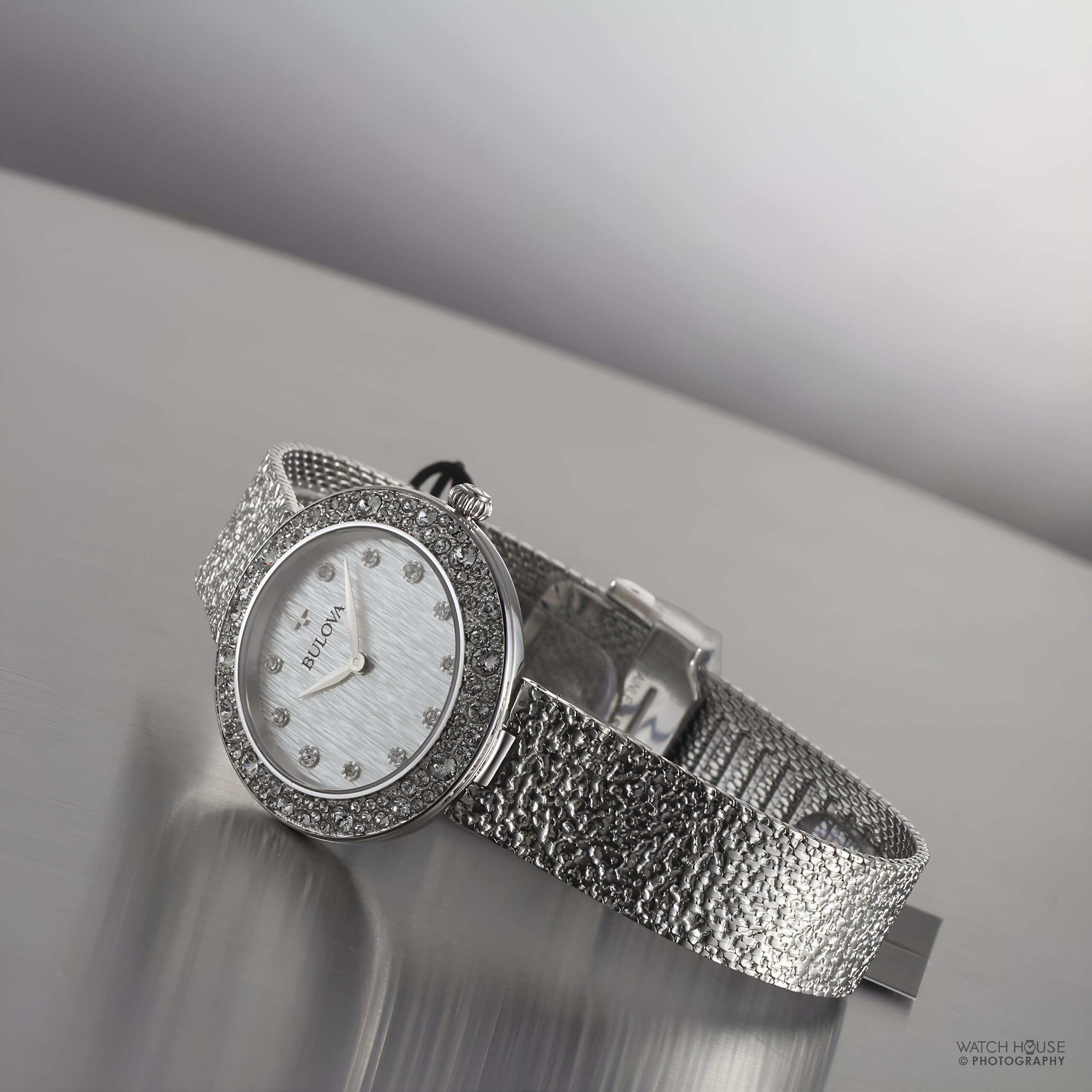 Bulova Phantom Crystal Quartz women watch 96l329 Silver
