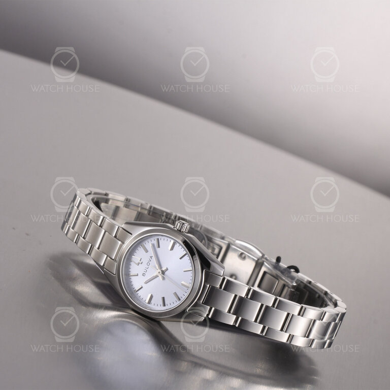 Bulova Classic Damenuhr zierliche 96L345 Eisblau