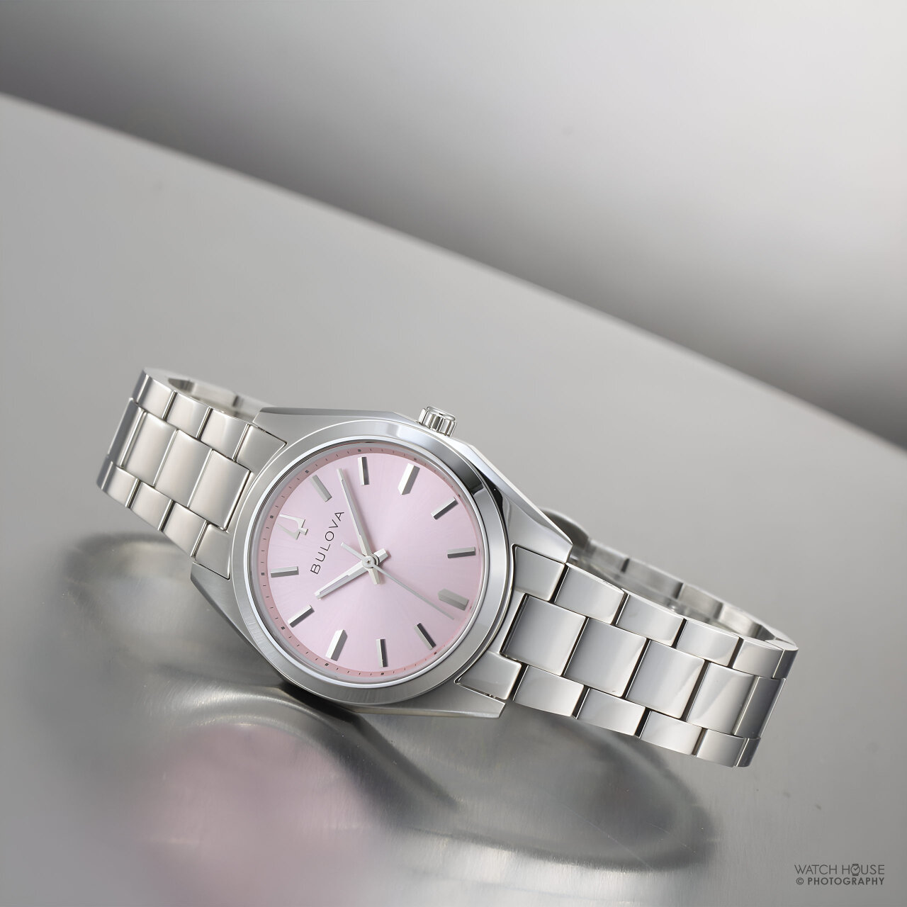 Bulova Classic Womens Watch Surveyor 96l348 Rose Gold