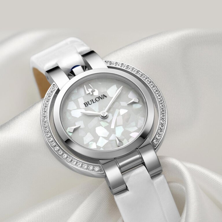 Bulova Rubaiyat Damenuhr Four Seasons Winter Mosaic Perlmutt ZB