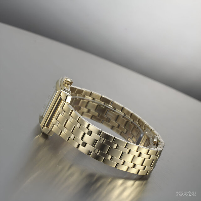 Bulova Classic Womens Watch Square 97L186 Gold-White