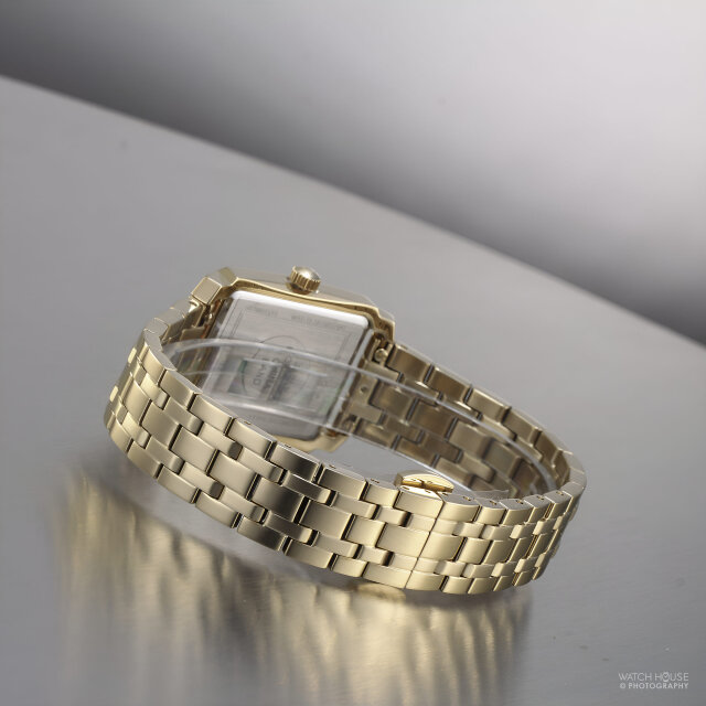 Bulova Classic Womens Watch Square 97L186 Gold-White