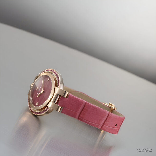 Bulova Rubaiyat Damenuhr Four Seasons Frühling Rhodonit Zifferblatt