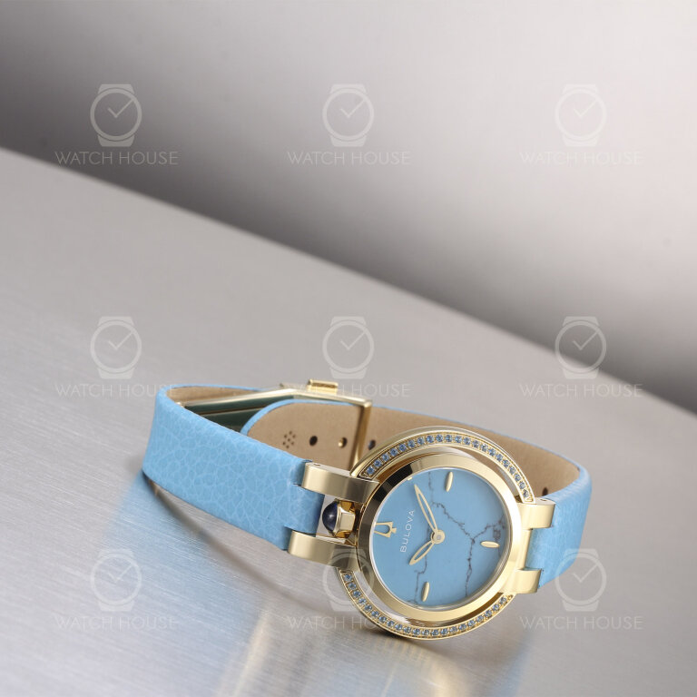 Bulova Rubaiyat Damenuhr Four Seasons Summer Topaz Zifferblatt