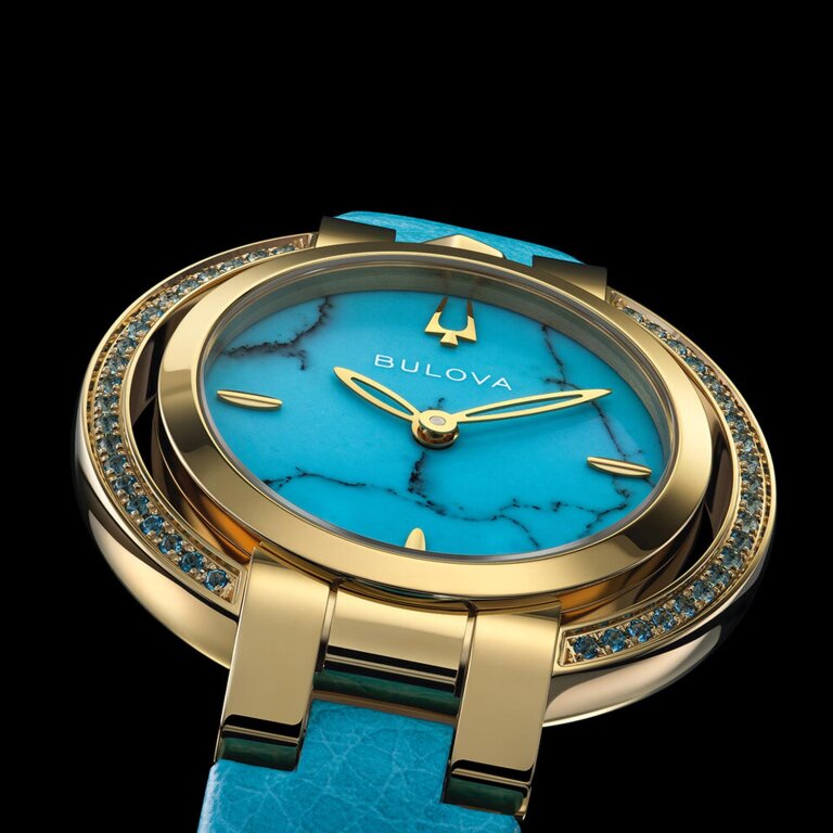 Bulova Rubaiyat Damenuhr Four Seasons Summer Topaz Zifferblatt