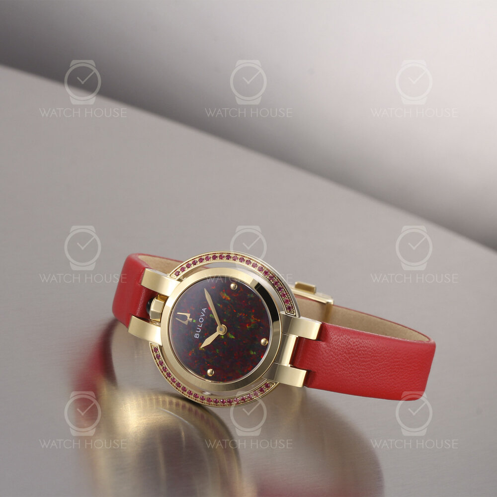 Bulova Rubaiyat Damenuhr Four Seasons Herbst Opal Zifferblatt