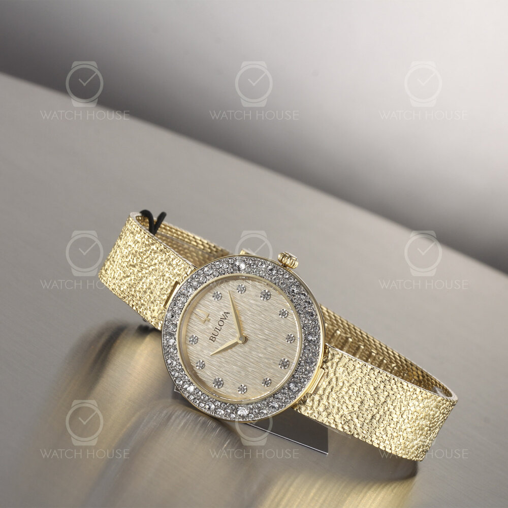 Bulova Phantom Crystal Quartz women watch 98L321 Gold