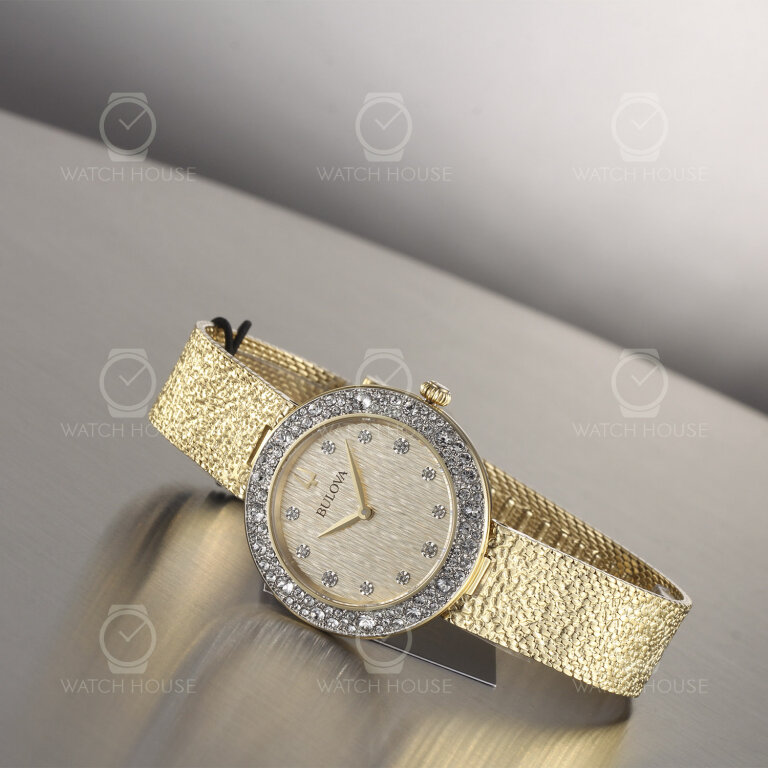 Bulova Phantom Crystal Quartz Damenuhr 98L321 Gold