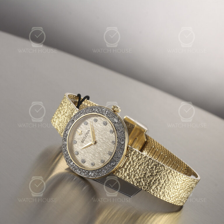 Bulova Phantom Crystal Quartz Damenuhr 98L321 Gold
