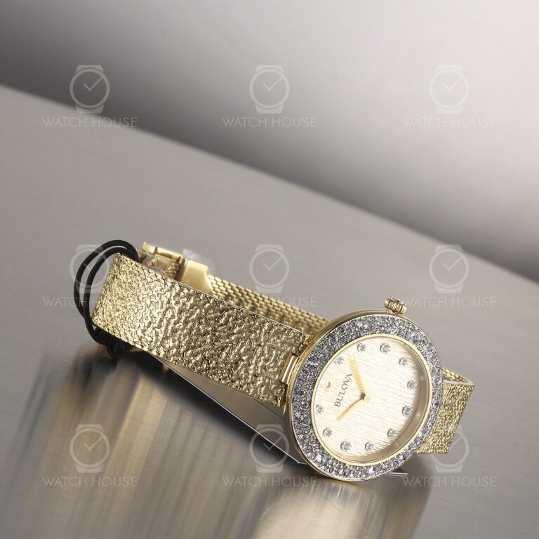 Bulova Phantom Crystal Quartz women watch 98L321 Gold