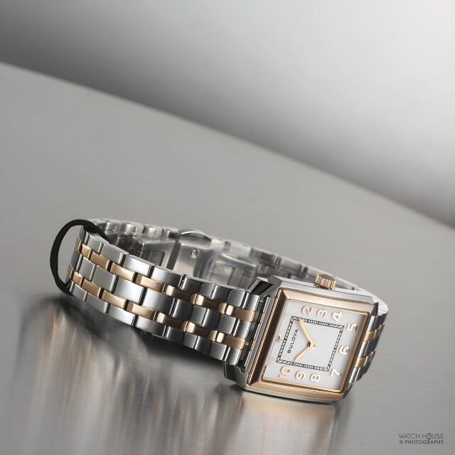 Bulova Classic Womens Watch Square 98L328 Rose Gold