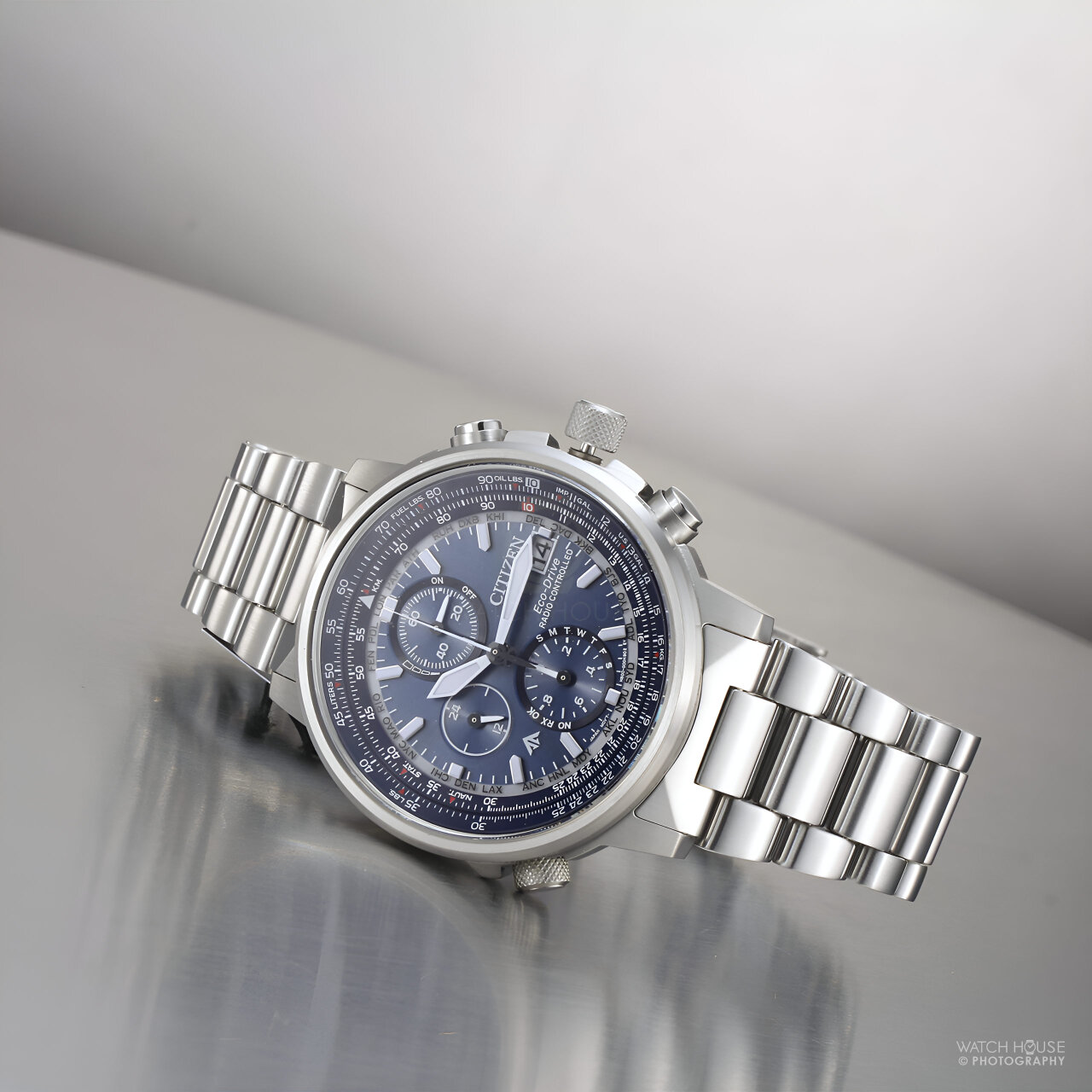 Citizen Promaster Sky Radio Controlled Chrono AT8300-58L blue