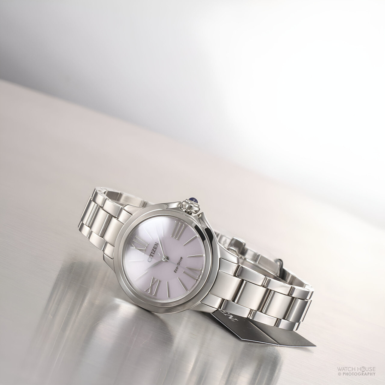 Citizen L Damenuhr Eco-Drive Cabochon und Perlmutt EM1160-58X
