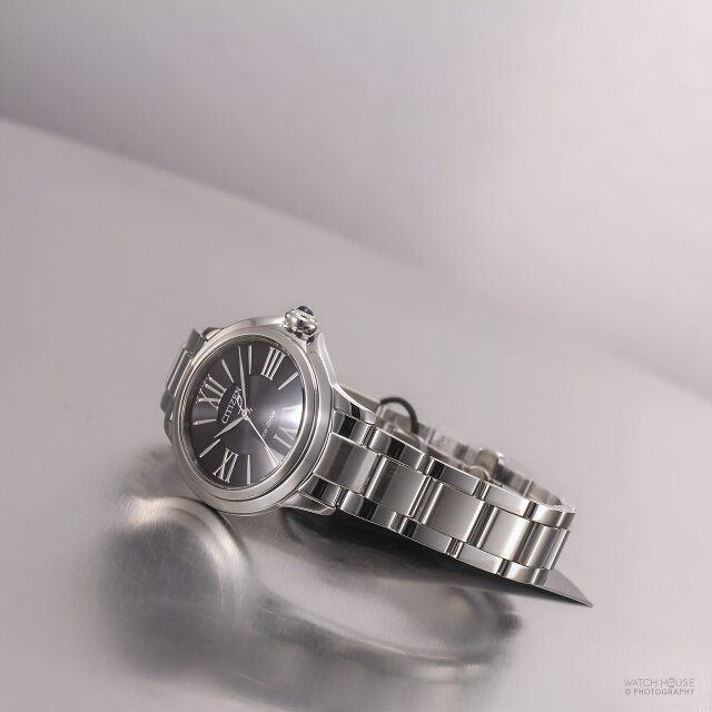 Citizen L Damenuhr Eco-Drive Cabochon Stahl-Perlmutt EM1160-58E
