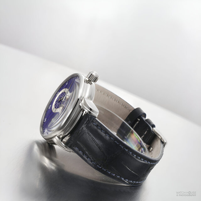 Zeppelin Atlantik 3 Zeiger Regulator Automatikuhr 8626-3 Sellita SW266 Ultramarin