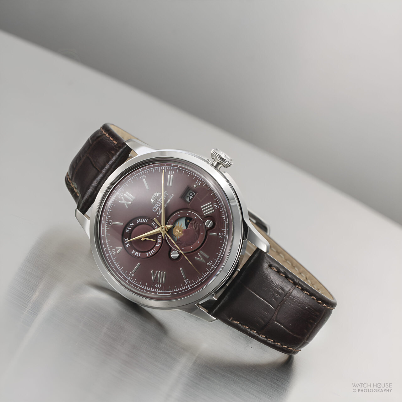 Orient Classic Automatic Watch Sun & Moon RA-AK0807R