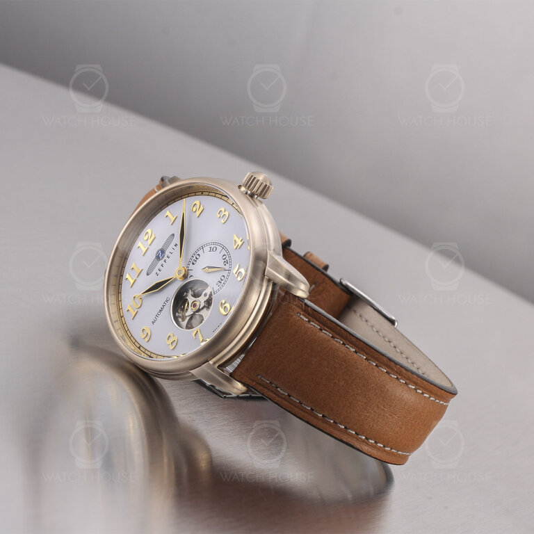 Zeppelin Automatikuhr LZ127 Graf Zeppelin 7664-1 Offene Unruh