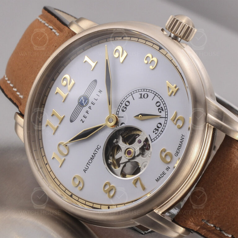 Zeppelin Automatikuhr LZ127 Graf Zeppelin 7664-1 Offene Unruh