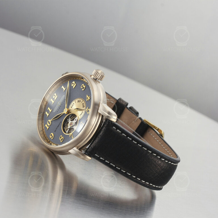 Zeppelin Automatikuhr LZ127 Graf Zeppelin 7664-5 Offene Unruh