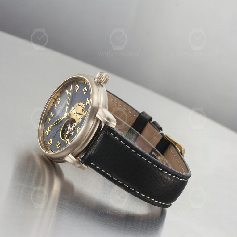 Zeppelin Automatikuhr LZ127 Graf Zeppelin 7664-5 Offene Unruh