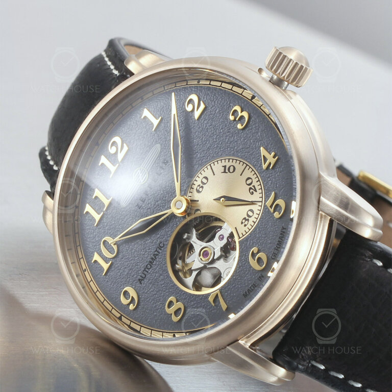 Zeppelin Automatikuhr LZ127 Graf Zeppelin 7664-5 Offene Unruh