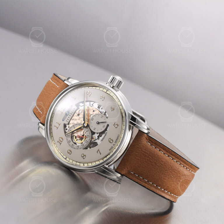 Zeppelin Automatikuhr New Captains Line 8658-5 Skeleton