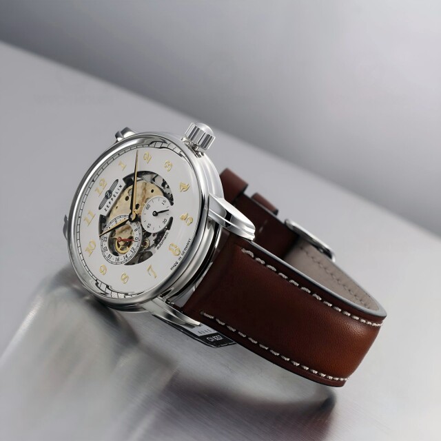 Zeppelin Automatikuhr New Captains Line 8658-1 Skeleton