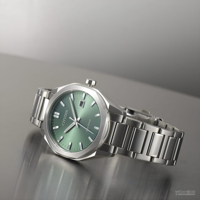 Citizen BM7620-83Y Eco-Drive Sports Octagon Men’s Watch Steel-Green