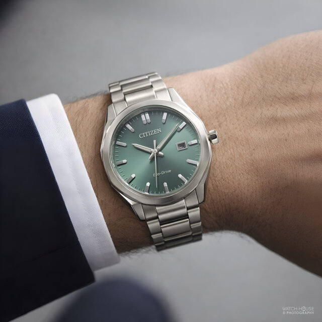 Citizen BM7620-83Y Eco-Drive Sports Octagon Men’s Watch Steel-Green