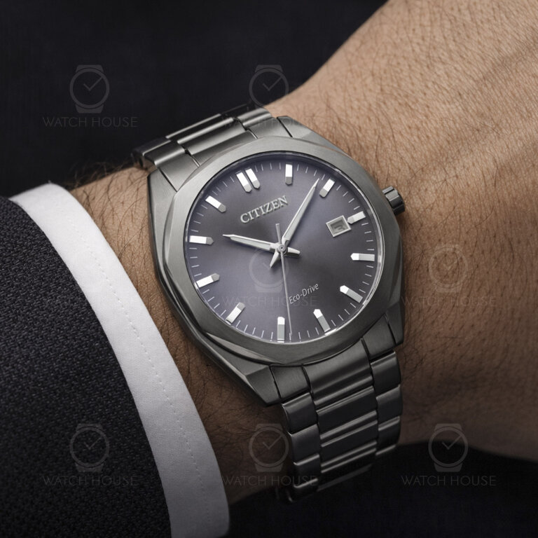 Citizen BM7625-80H Eco Drive Sports Oktagon Herrenuhr Anthrazit