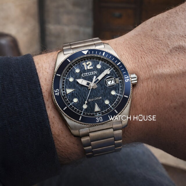 Citizen Marine Sports 43mm Eco Drive Herrenuhr AW1881-52L