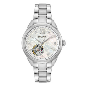 Bulova Classic 96P181 Womens Automatic with MOP Dial and Diamonds